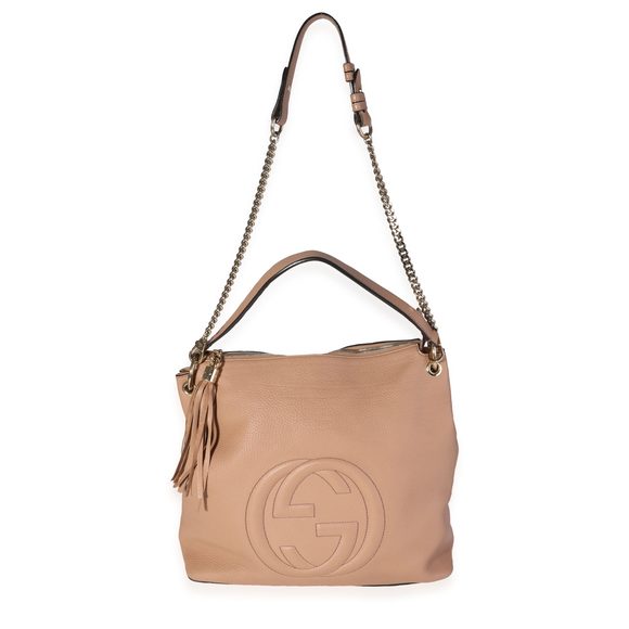 Gucci Tan Pebbled Leather Soho Hobo Bag - Picture 4 of 8